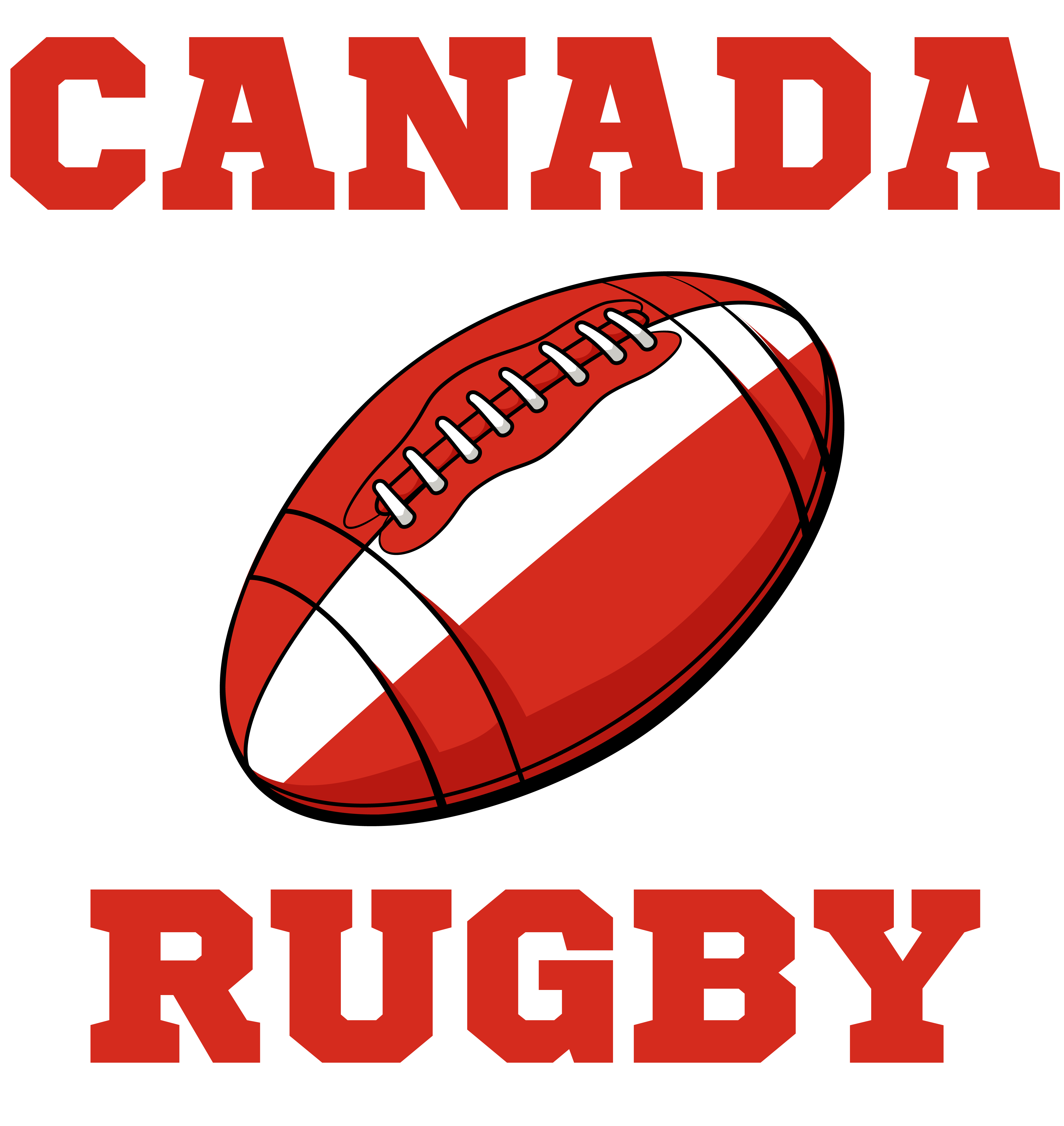 Canada Rugby Ball Hoody (White)